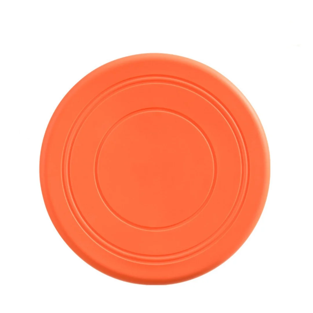 Pet dog toy silicone Frisbee in large dog training children outdoor bite resistant floating saucer