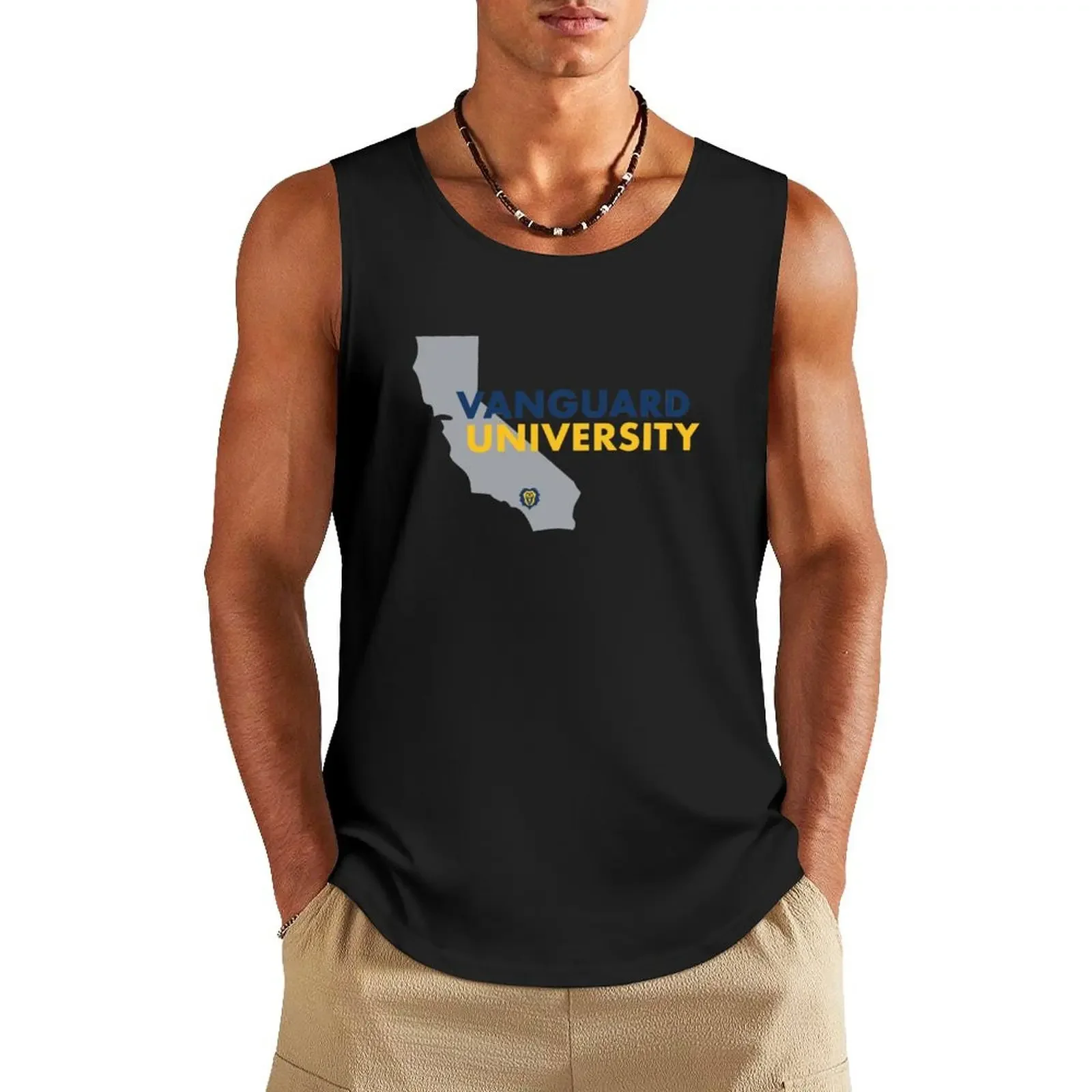 

Vanguard University Tank Top sleeveless tshirts for men Male clothes