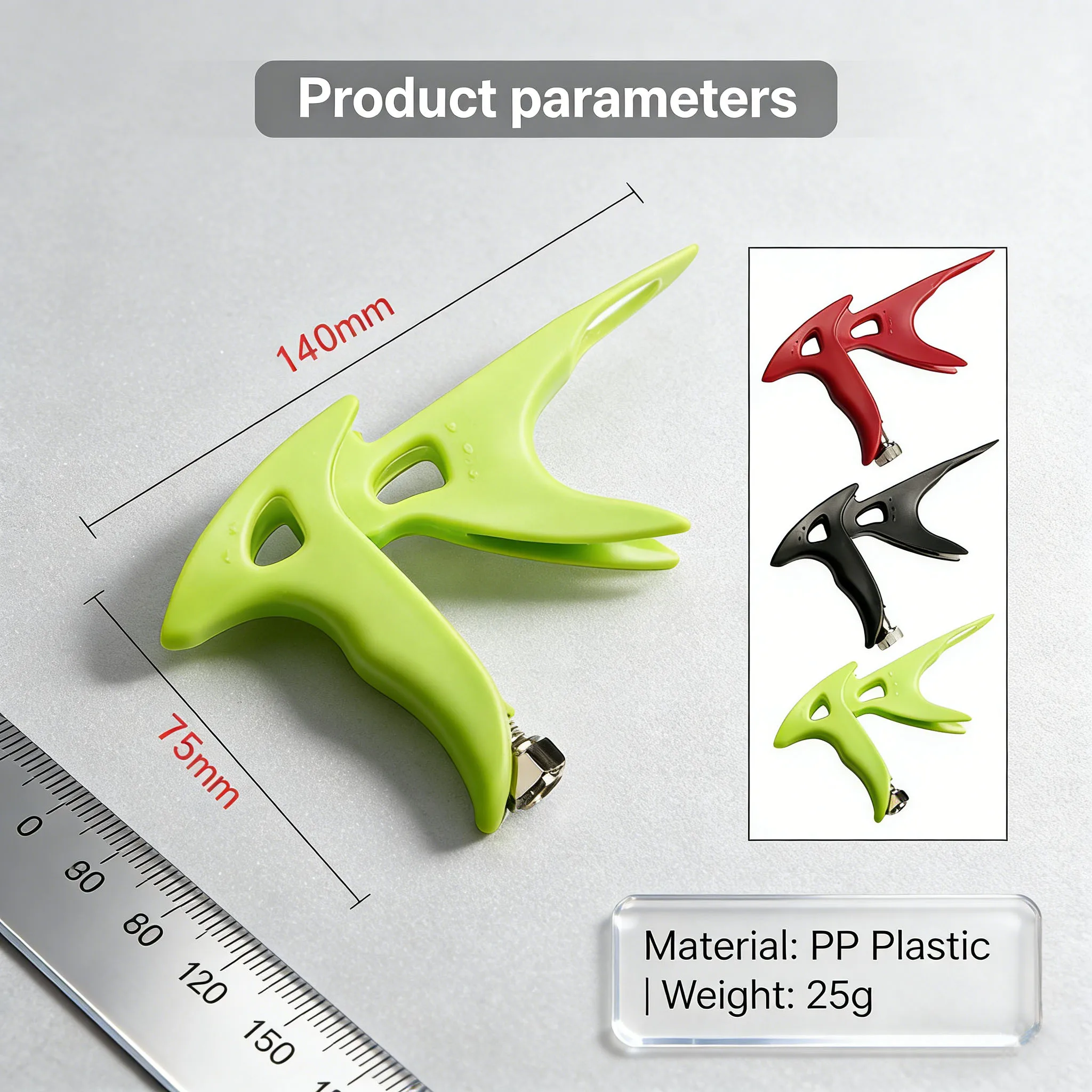 Airbrush holder accessories, portable plastic airbrush stand, available in black, green, and red. Suitable for double-action air