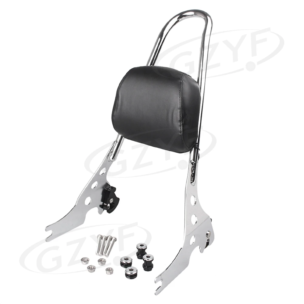 

GZYF Motorcycle Rear Passenger Sissy Bar Backrest Bracket For Harley Davidson XL883C/R XL1200R/C/S XLH883/1200 1PC Chrome