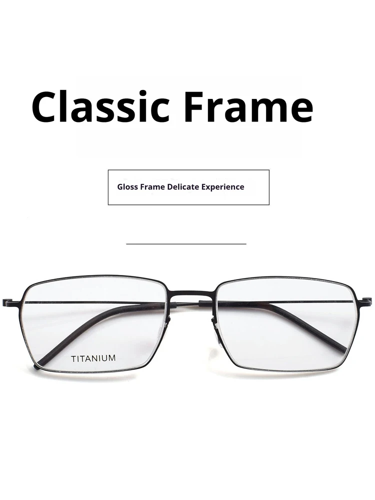 Occhiali retrò in titanio: naselli ergonomici, tempio flessibile, 6 opzioni di colore