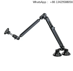 Magnetic Tablet Lazy Stand Swivel Arm Magnet Mobile Phone Holder with Dual Suction Mount