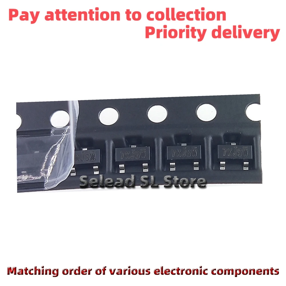 جديد وأصلي 50 قطعة/الحزمة 2N7002K-T1-GE3 7K *** 7K بداية SOT-23 2N7002K mosfet جديد وأصلي