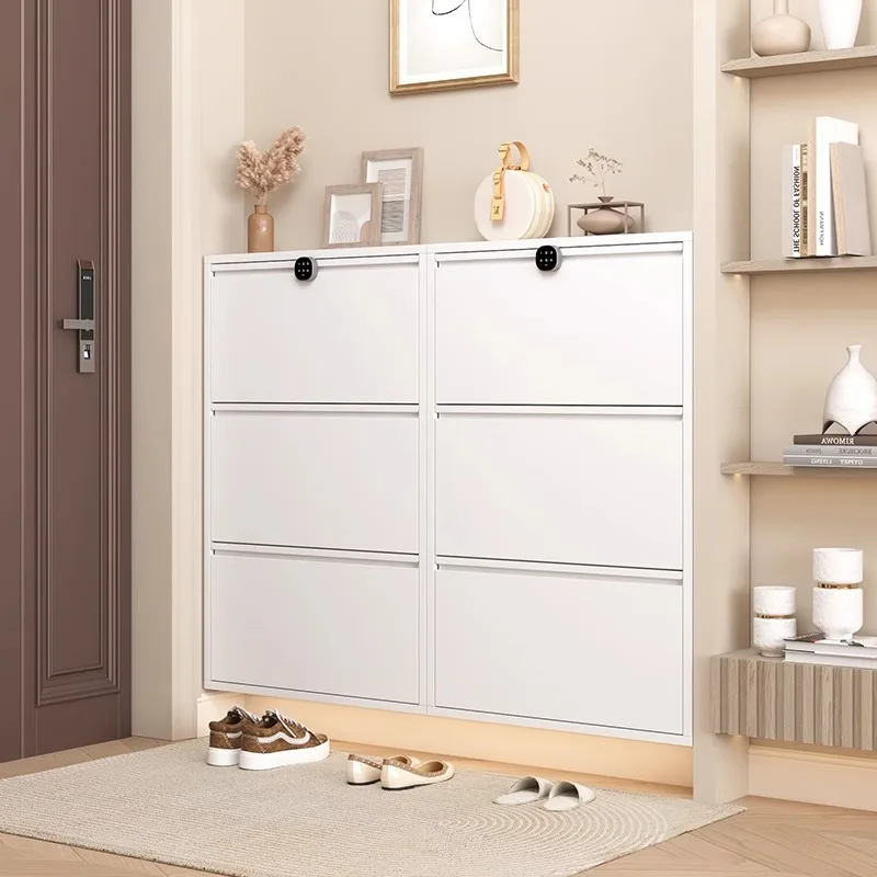 فولاذ، خارجي، نحيف، دلو بقلب، خزانة أحذية، منزلي، تخزين #3