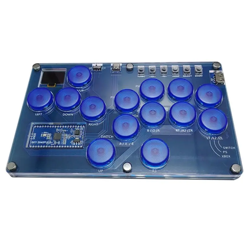 

Игровой контроллер Fight Stick, аркадный джойстик, контроллер с возможностью горячей замены, мини-консоль для ПК/Switch/PS3/PS4