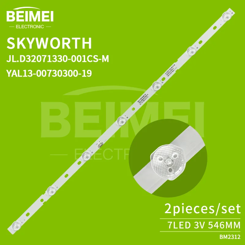 Bande de rétroéclairage LED JL.D32071330-001CS-M YAL13-00730300-19 led bande lumineuse Skyworth 32x6 32 k5c par 8 TV LED 2 pcs/set