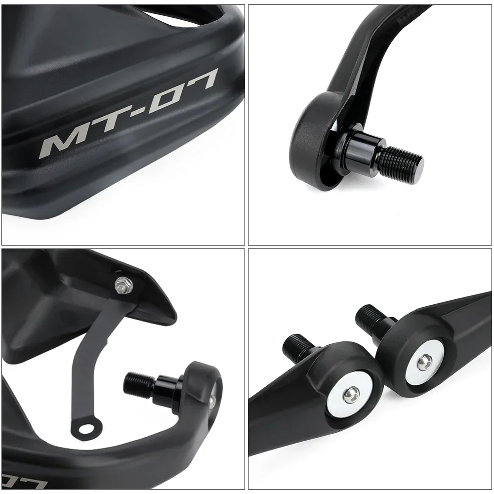 MT-07 Handlebar Handguard For YAMAHA MT07 FZ07 2014-2024 Motorcycle Accessories Hand Guard Wind Deflector Handle Lever Protector image 6