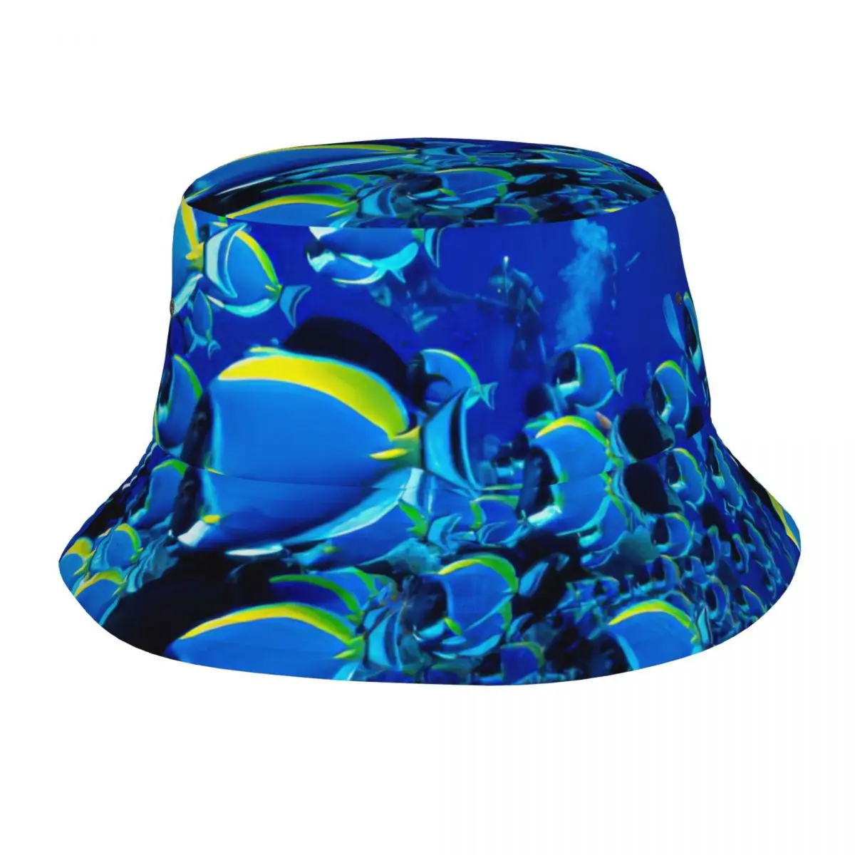 

Bucket Bob Cap Hip Hop Gorros Beautiful Fish On The Ocean Floor Panama Cap Beach Sun Fishing Hat