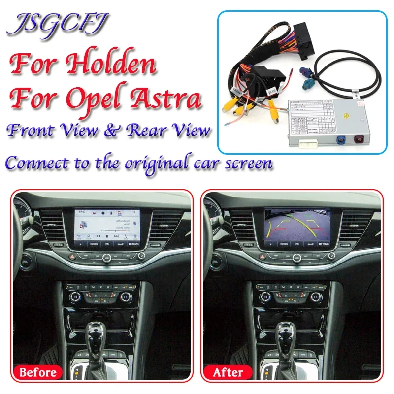 For Holden For Opel Astra J K 2009~2021 Rear View Parking Camera Adapter Connect Original Upgrader System Screen Reverse Decoder