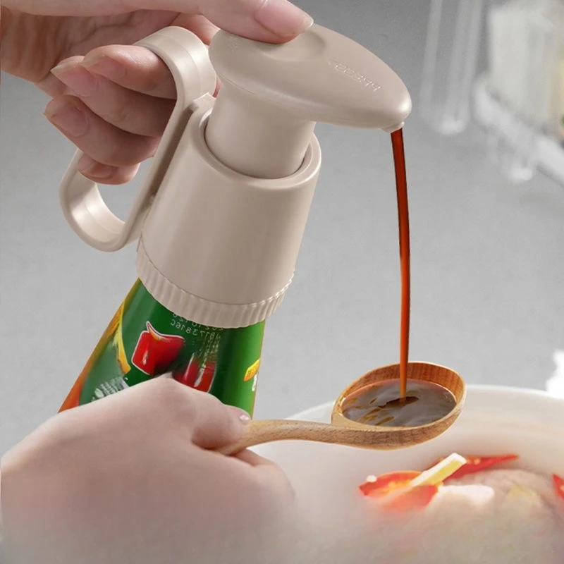 1 unidad de cabezal de bomba de presión con boquilla, extrusor de salsa de ostra, cabezal de bomba de vacío de presión, boquilla para dispensador de aceite