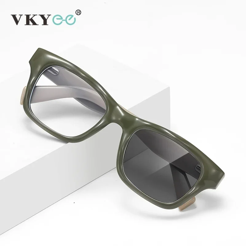 

Guvina Minimalist Stylish Vintage Design Unique Men's Blue Light Protection Reading Glasses Customizable Prescription LS095
