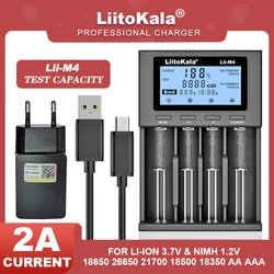 LiitoKala Lii-M4 Lii-M4S Lii-500 Lii-S8 Lii-202 18650 Battery Smart Charger 3.7V 26650 18350 21700 18500 14500 1.2V AA AAA RU CN