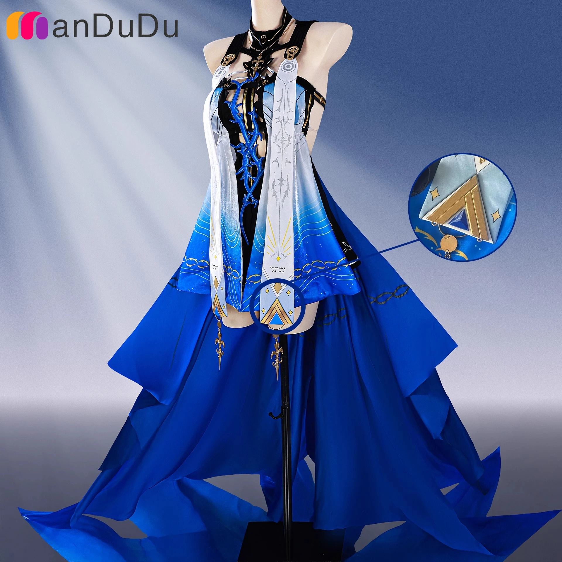 

Game Wuthering Waves WuWa Fleurdelys Cosplay Costume Outfit Dress Carnival Halloween Party Role Play Wigs