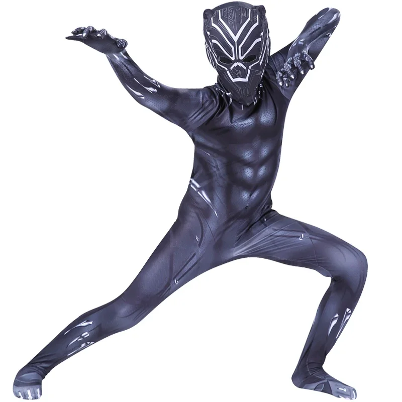 Black Panther Wakanda Forever Marvel Superhero Costume Adults Jumpsuits Cosplay Bodysuits Party Dress Up TChalla Shuri