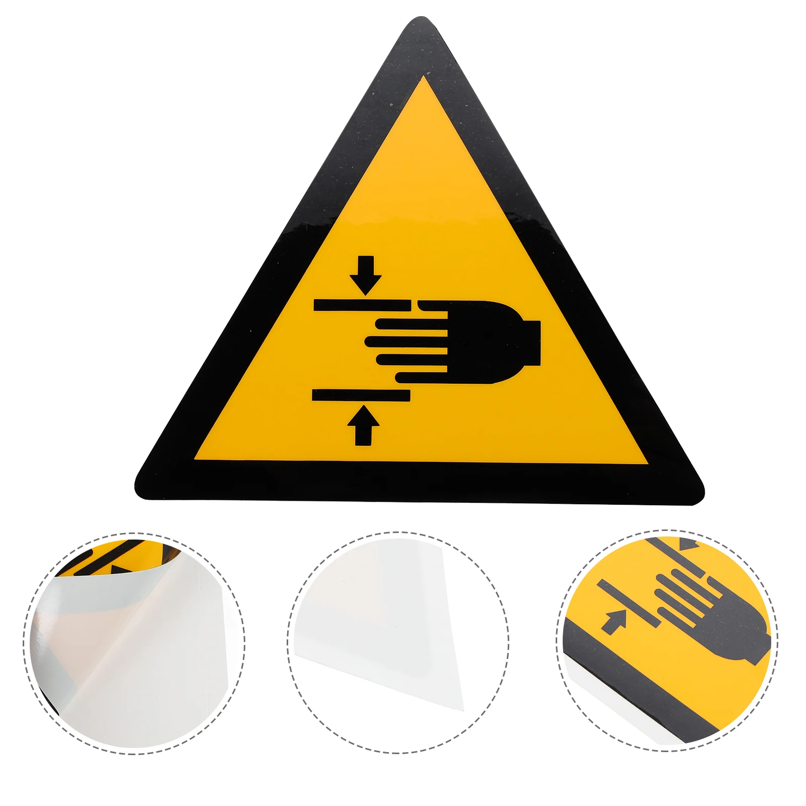 

Out for The Pinch Sign Nail Stickers Hand Crushing Caution Decal