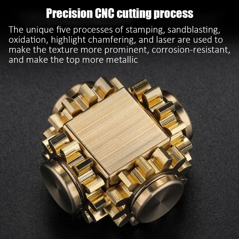 Kostka antystresowa, metalowa zabawka do kręcenia, zabawka redukująca stres dla dorosłych i dzieci, prezent.