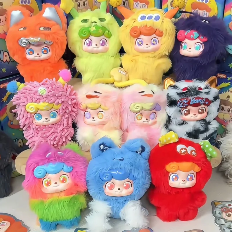 Jotoys Mini Vinyl Plush Pendant Blind Box Wave Club Series Kawaii Figure Toy Face Bag Charm Trendy Gift Girls Kid Collectible