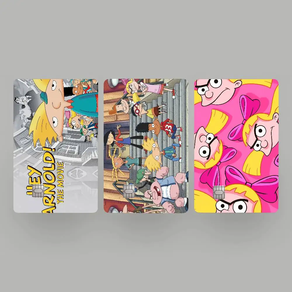 أنيمي يا A-arnolds الزخرفية فيلم مقاوم للماء غطاء الجلد ملصقات بطاقة الائتمان الخصم الأمامي حافلة البنك #3