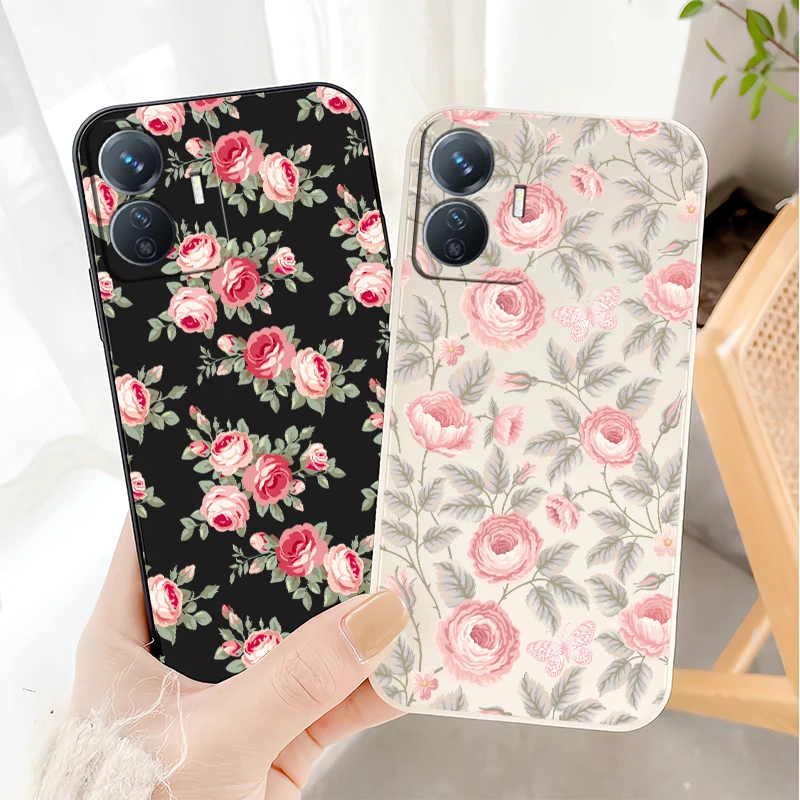 Little Flowers Print Phone Case For Vivo Y53S Y52 Y51 Y39 Y200 Y400 5G Y100 Y72 Y35 Y33S Y31 Y29 Y27 Y28 Silicone Soft TPU Cover view 6