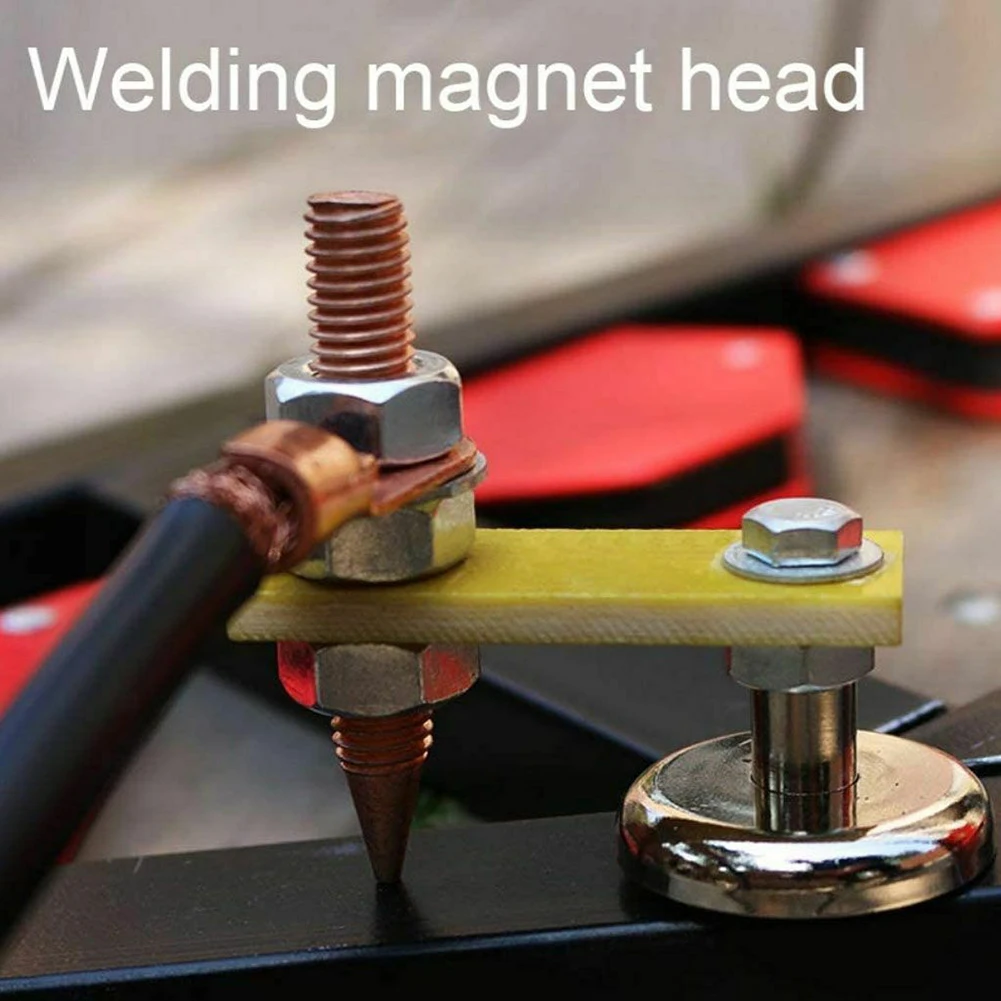 Welding Magnetic Head Strong Magnetism Welding Support Grounding-Clamp Holder Fixture Strong Welder For Mechanical Repair Tool