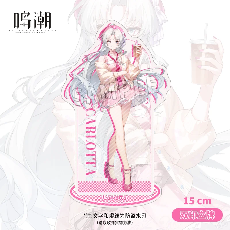 

2025 Anime Wuthering Waves Carlotta The Shorekeeper Changli Camellya Phoebe Acrylic Stand Figure Model Plate Desk Decor Gift