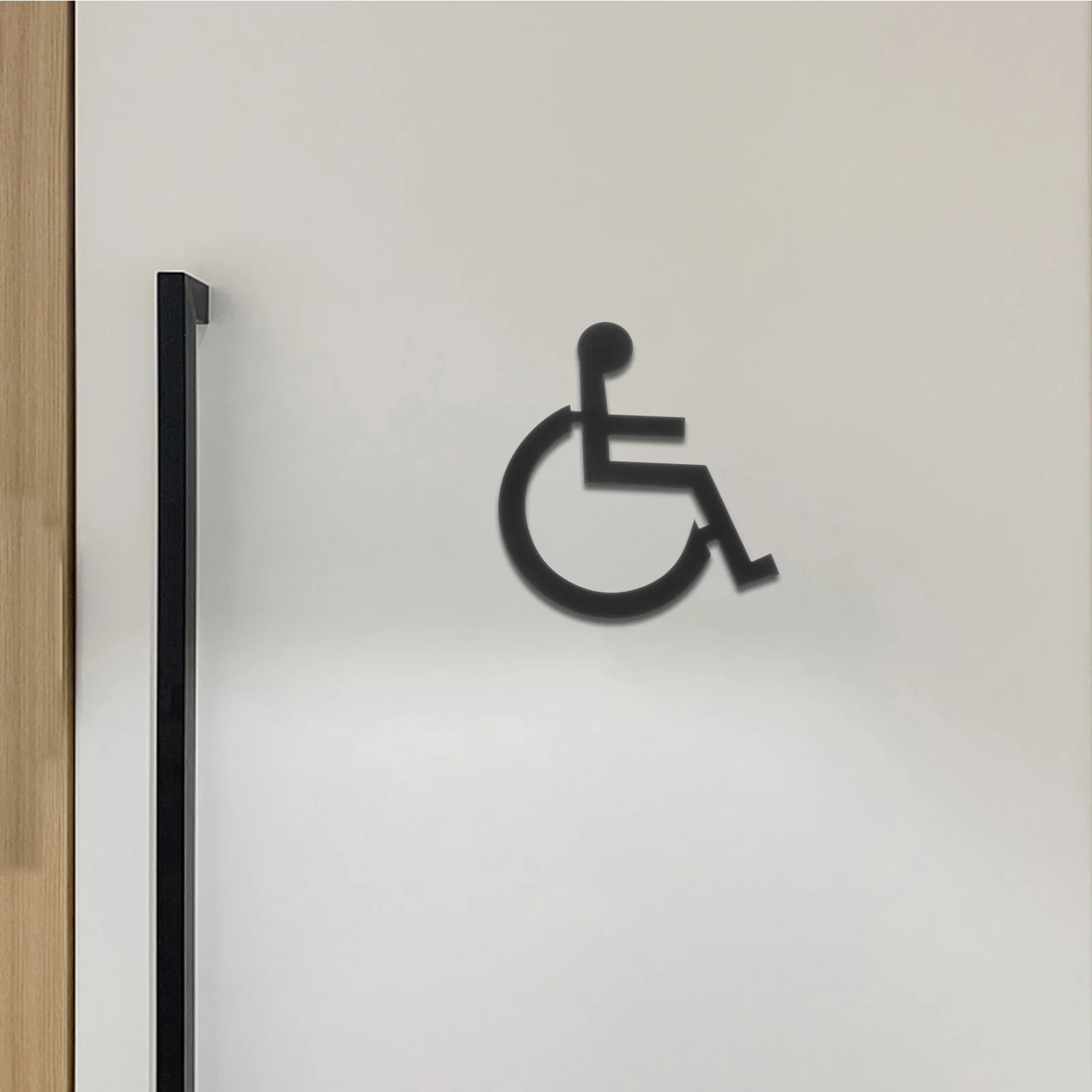 

Знак для туалета для инвалидов, инвалидная коляска из нержавеющей стали, доступный символ двери ванной комнаты для коммерческих общественных зданий, инвалидов