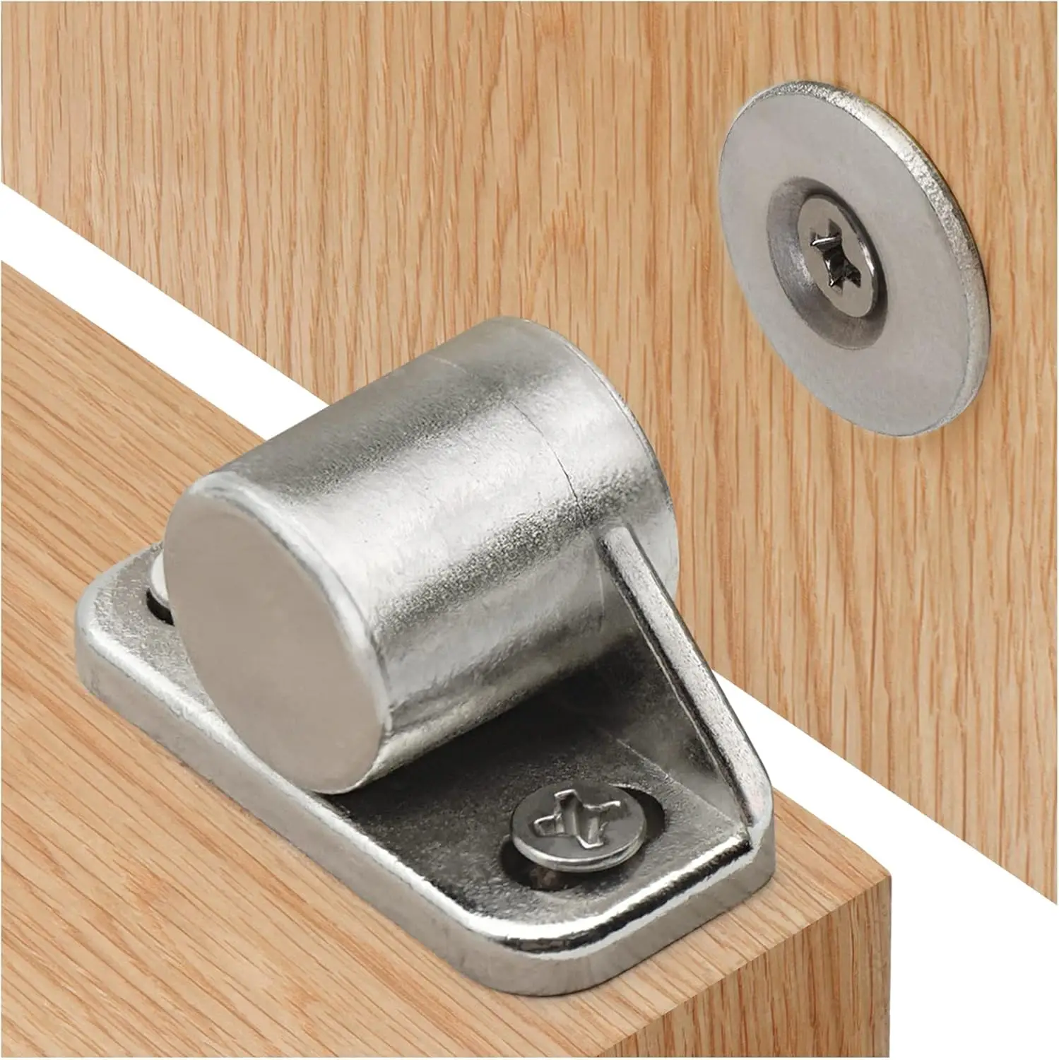 Strong Magnet Door Catches Kits Alloy Wardrobe Cabinet Drawer Suction Door Stops Closer Home Furniture Hardware Magnetic Latches