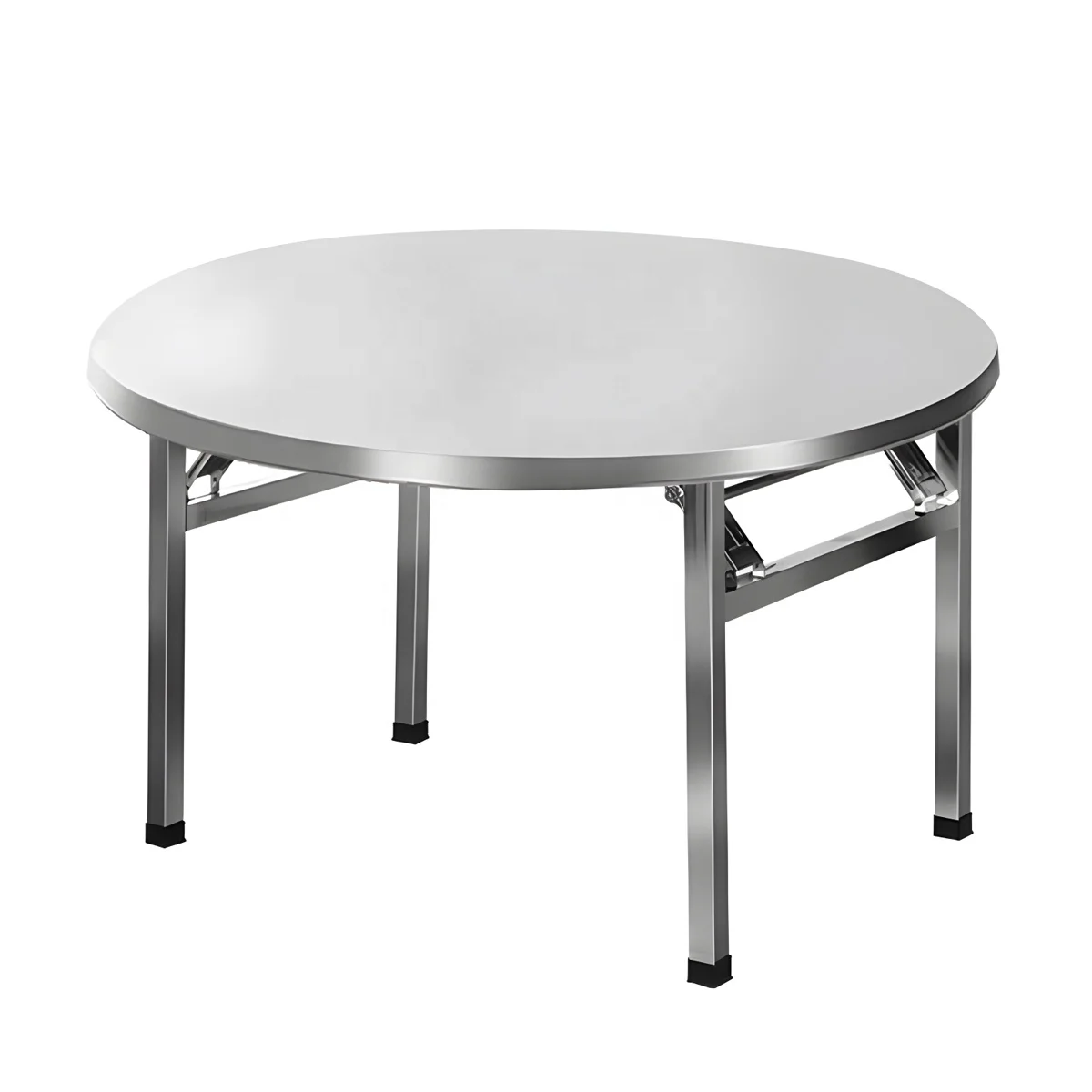 

Customizable Stainless Steel Foldable Catering Tables Indoor/Outdoor Modern Metal Stand for Hotel Restaurant Home Canteen Dining