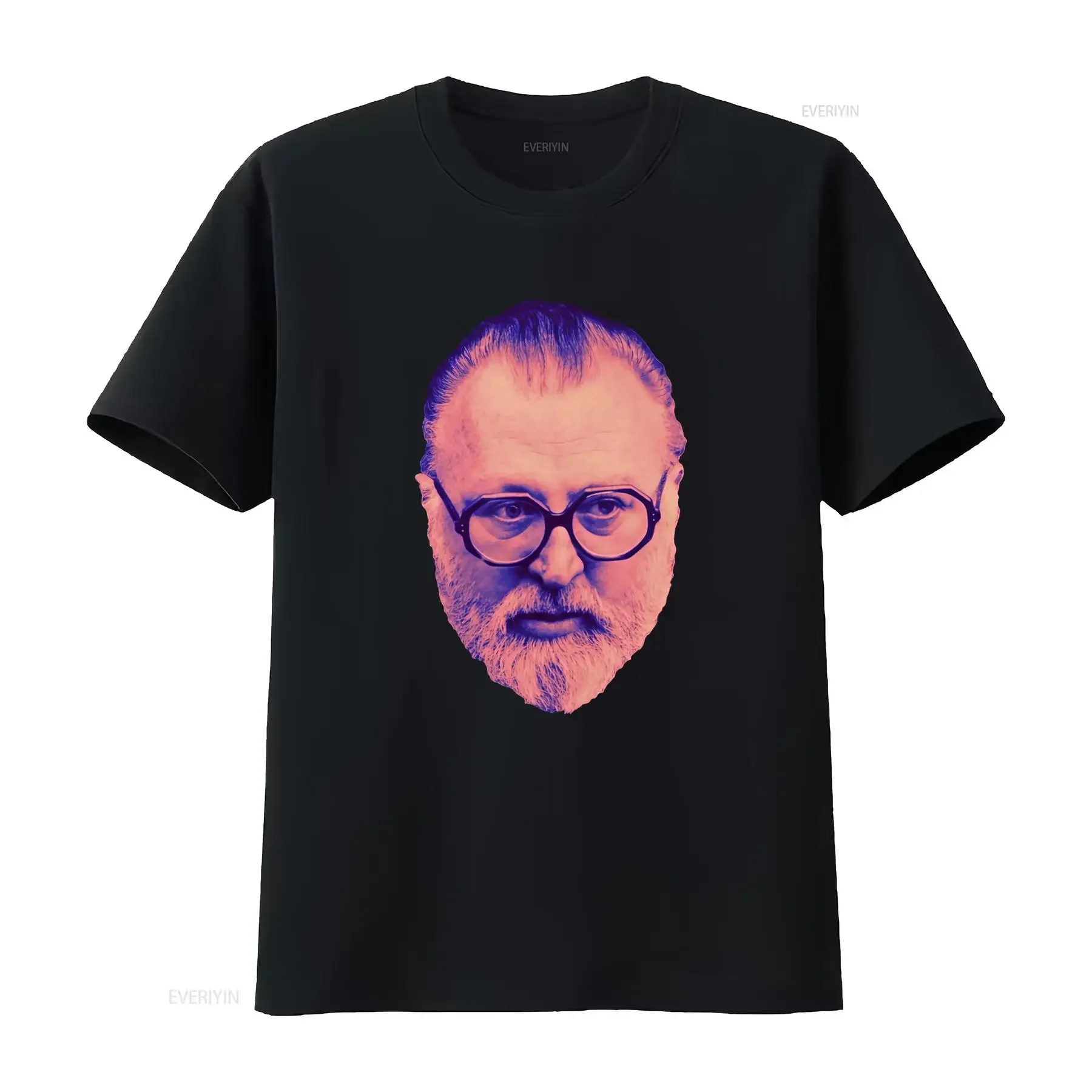 Sergio Leone Director Cinema Cult T Shirt HQ Movie Print Heavyweight Crewneck  vintage Washed Stylish Casual Unisex fashion