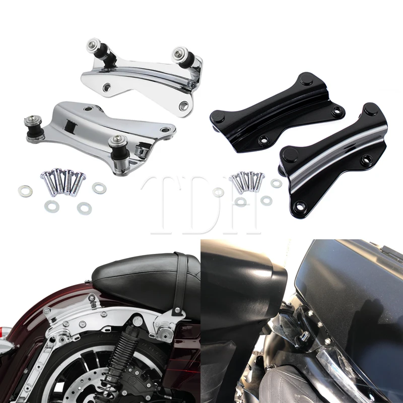 

4 Point Docking Hardware Kit Luggage Rack Bracket For Harley Touring Street Glide Road Glide Road King FLHX FLH/T FLHR CVO 09-22