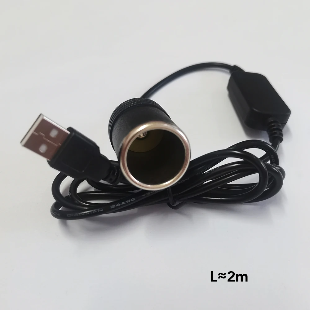 1 Stück Auto-Adapter 5V auf 12V USB-Stecker auf Auto-Zigarettenanzünder-Buchse Adapter-Konverter für Fahrzeug-Dashcam-Rekorder – Detail 4
