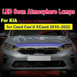 1 Led DRL Daytime Running Light Strip With Start Scan Lamp Strip Car Headlight Day Light 12V Universal for Kia Ceed Cee'd XCeed