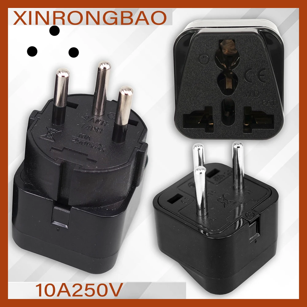 

Universal IL EG Plug Adapter AC Converter EU US UK To Israel Egypt popular 3 Pin Travel Power Adapter Outlet Wall Charger Socket