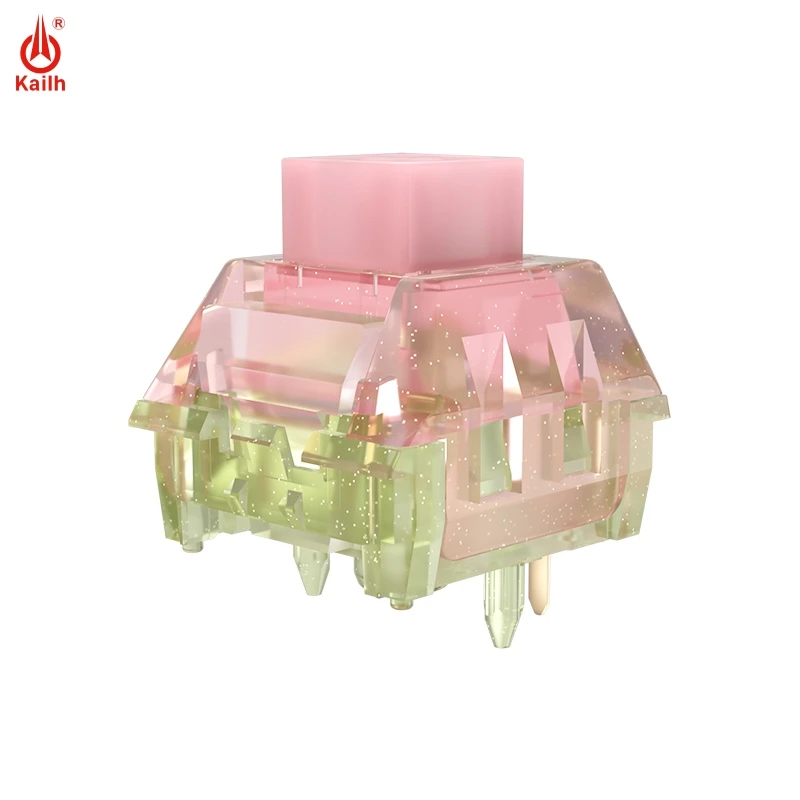 1/3/5pcs Kailh Noctilucent BOX Peach Blossom and Jasmine Mechanical Keyboard Switch Linear Noctilucent Keyboard Swtich ﻿