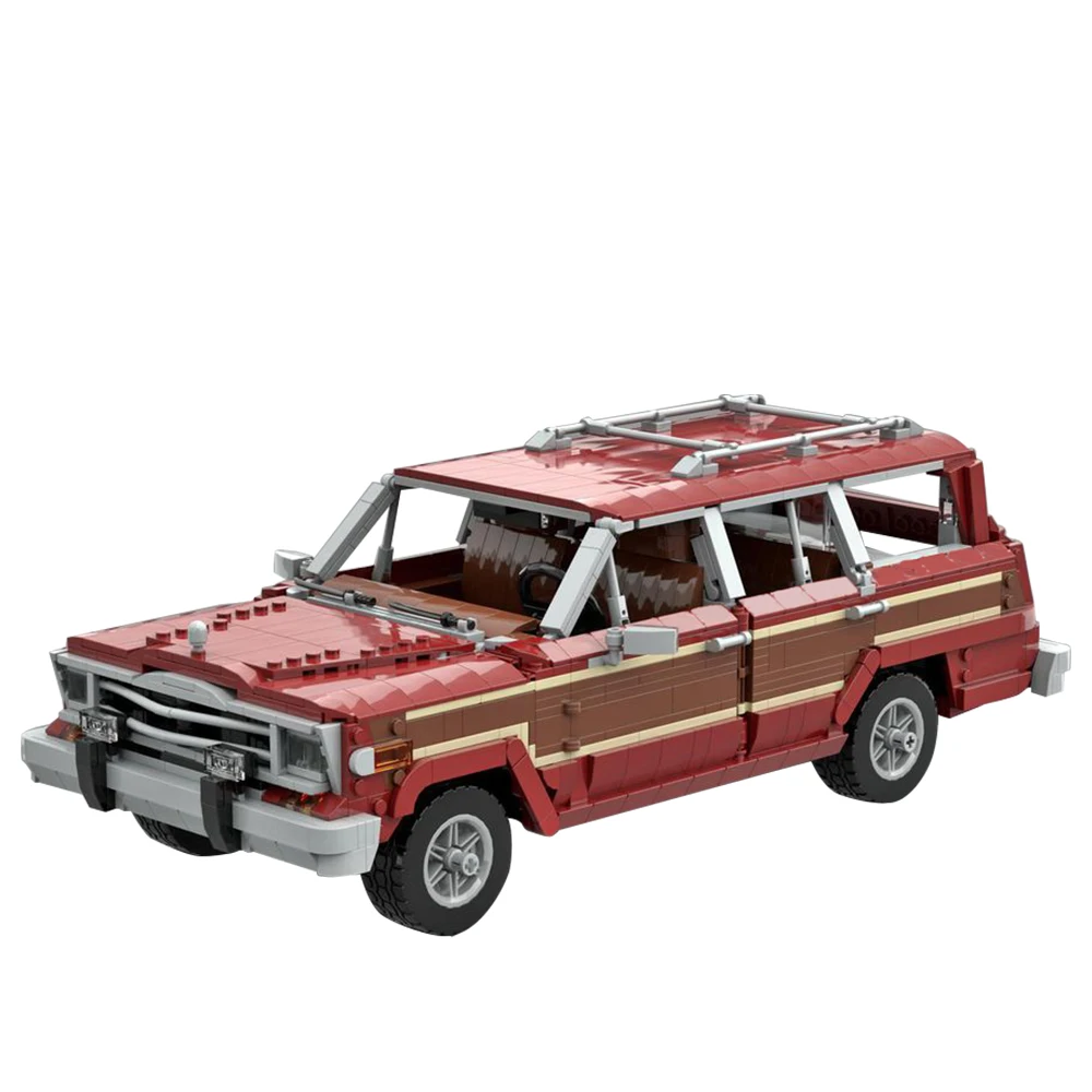 Gobricks Moc Jeep Grand Wagoneer Skyler White\'s car Breaking Bad Bricks Building Block Set Educational Toys For Kids Gifts