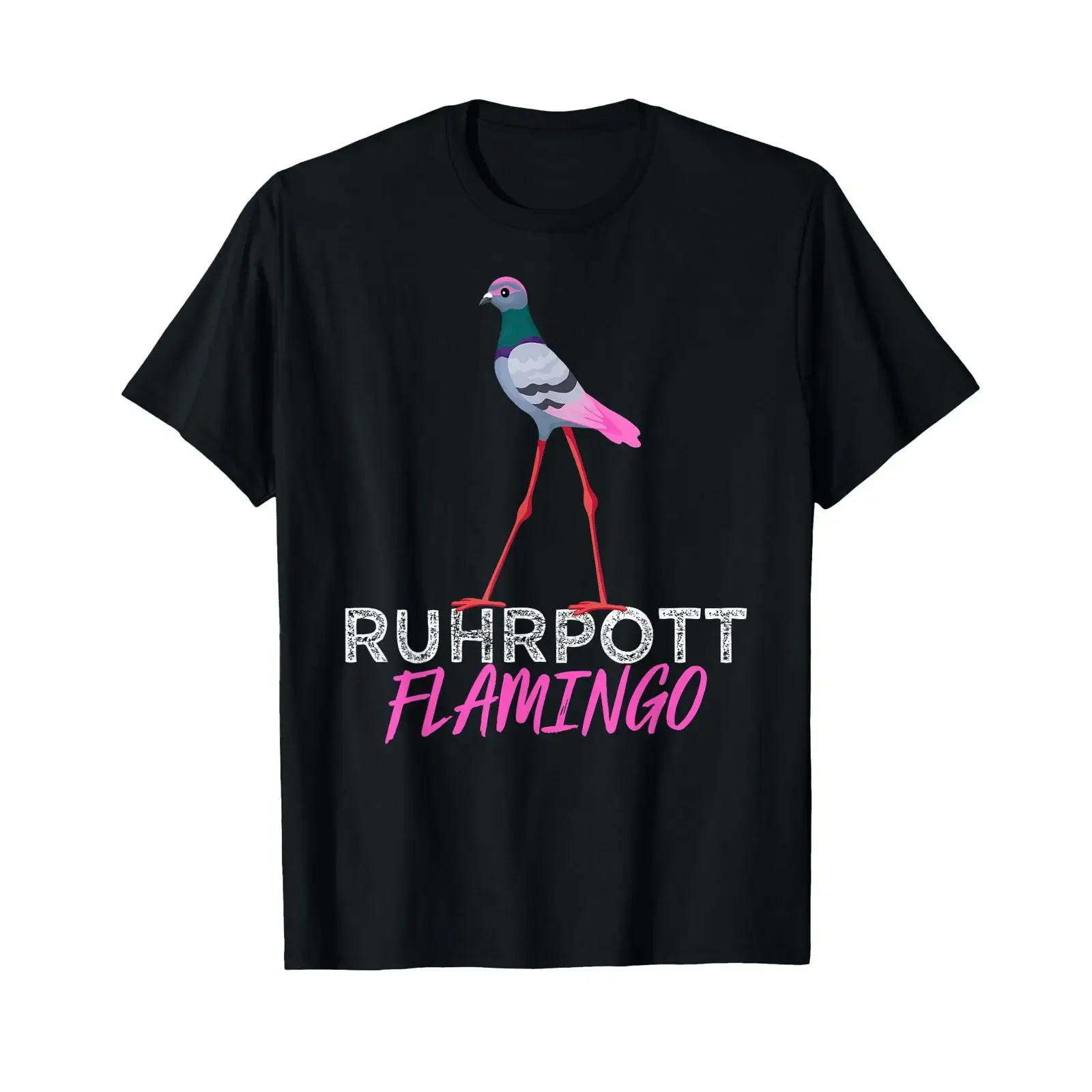 Ruhrpott Flamingo Funny Ruhr Area Dove T Shirt vintage Washed Comfortable Versatile Casual graphic Breathable
