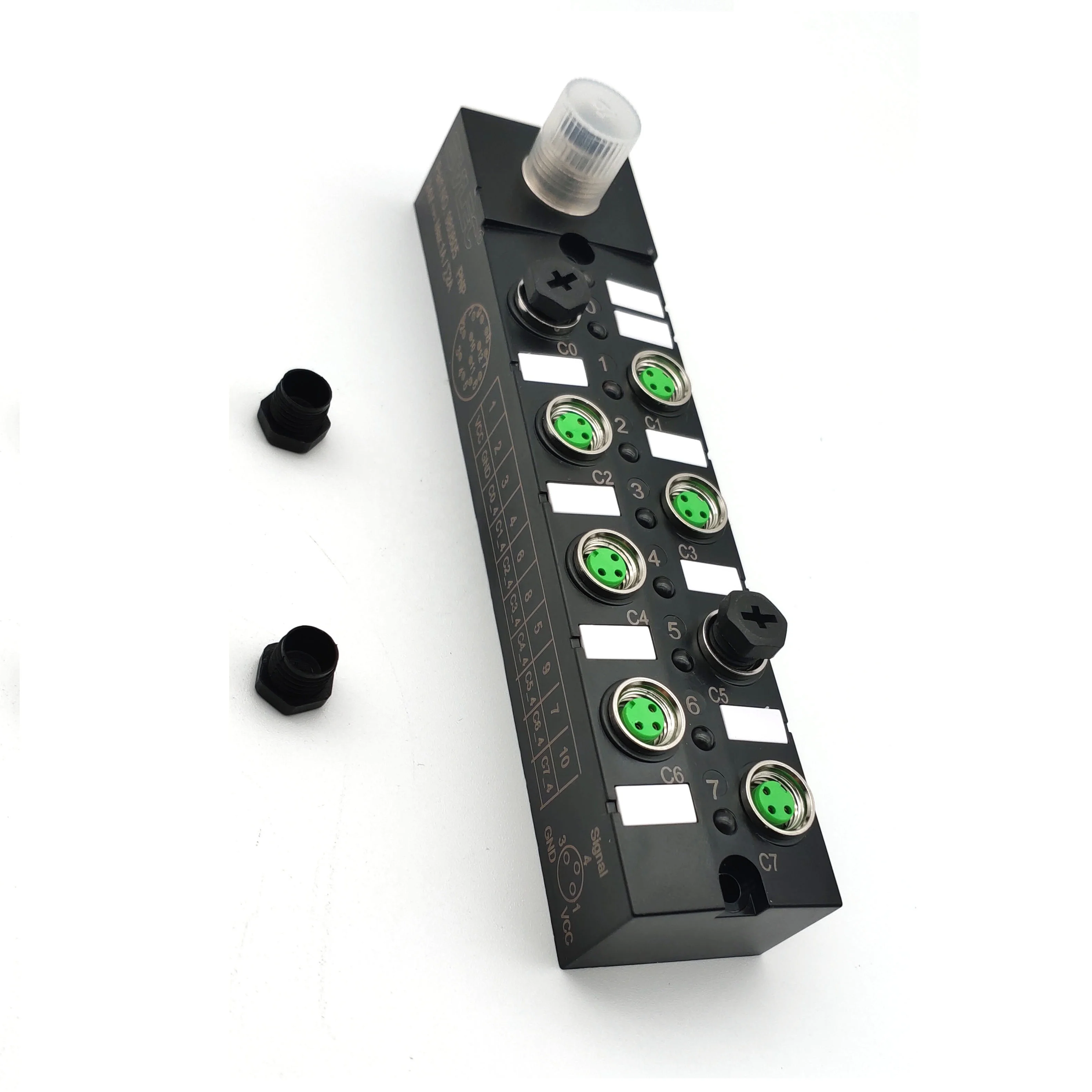 Intelligent Control 8 Pin Fix Screw 8 Ports M8 Termination Junction Box M12 Connector