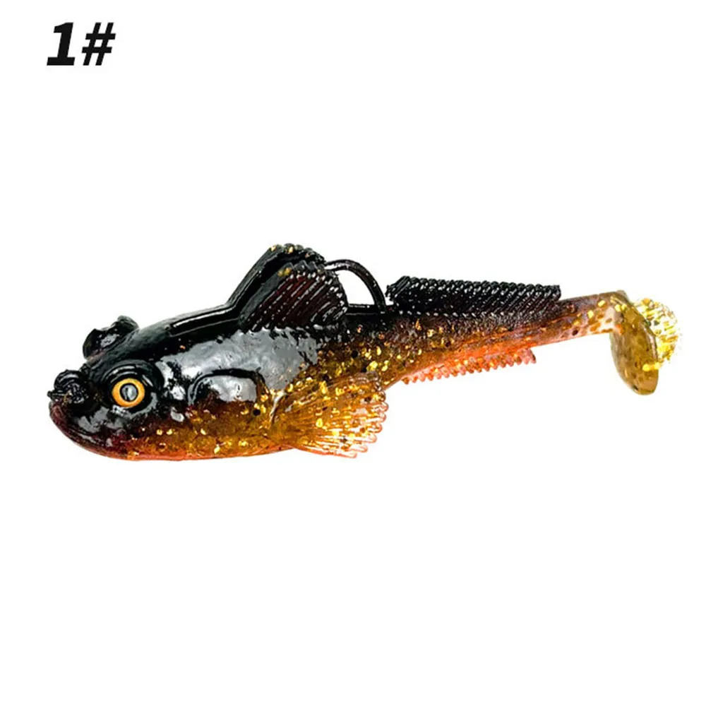 6 stücke Angeln Locken 7,5 cm 18g Grundel Köder Jig Wurm Wobbler Silikon Weichen Köder für Hecht Bass Shad swimbait Pesca – Detail 8