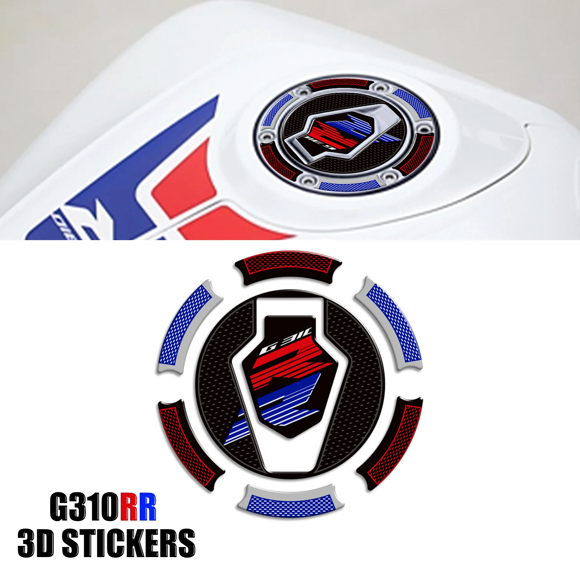 

G310RR G 310 RR G310 Fit BMW Motorcycle Tank Pad Side Grips Gas Fuel Oil Kit Knee Protector Stickers Decals Adhesive 2023-2025