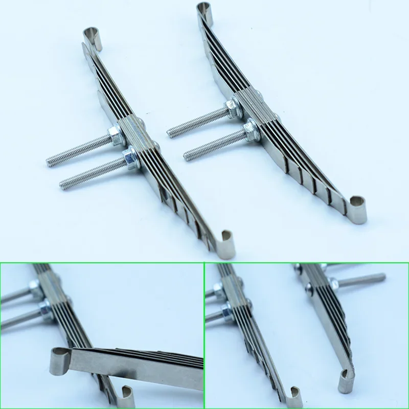 1:14th Scale 2pcs Metal Shock Absorber Leaf Spring for Tamiya RC Truck SCANIA 770S R620 VOLVO BENZ Arocs MAN TGX Car Accessories