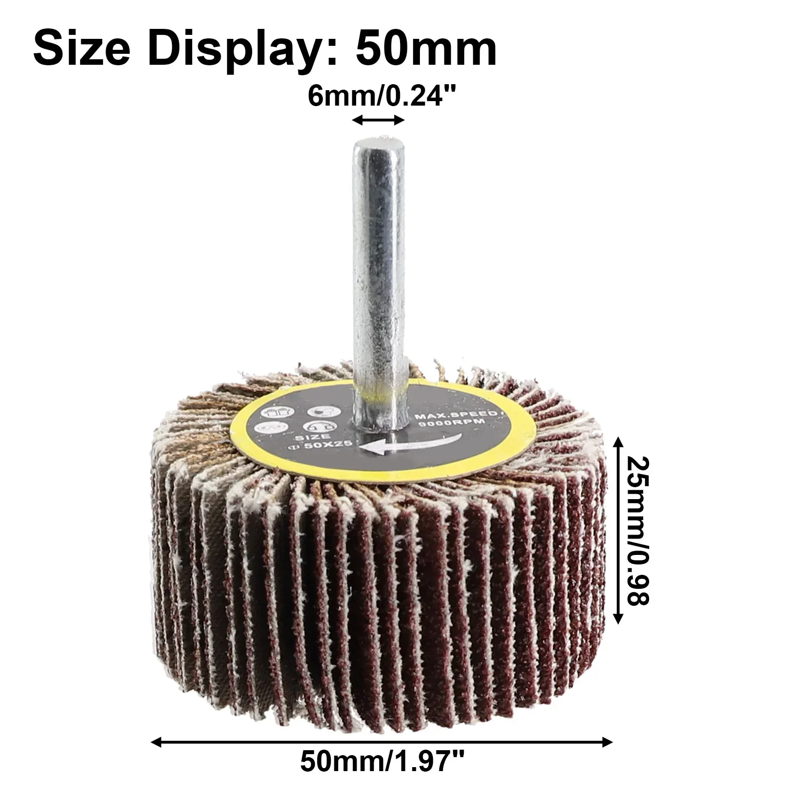 Imagem -06 - Roda de Lixa para Ferramenta Rotativa Dremel Grão 80 Disco Abrasivo Lixamento Abrasivo Abrasivo Lixa Polimento Ferramenta Rotativa 25 30 40 50 mm Peça