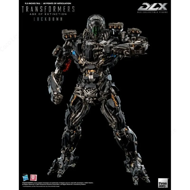 Hot Sale in Stock Threezero 3A 24cm Transforming Toy Age of Extinction DLX Lockdown Finished Alloy Model Action Figure Gifts
