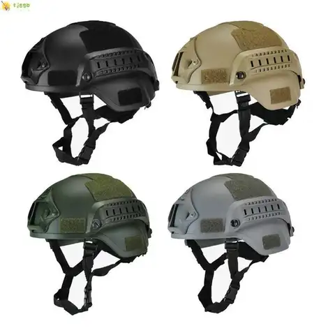 Military Helmet Kids Adults CS War Gaming Cosplay Outdoor Sports ABS Thickened Camouflage Army Helmet Head Protective Equipment