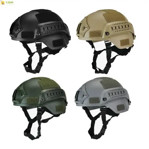 Imagen 1 del producto Casco militar para niños y adultos CS War Gaming Cosplay deportes al aire libre ABS camuflaje grueso casco del ejército equipo de protección para la cabeza