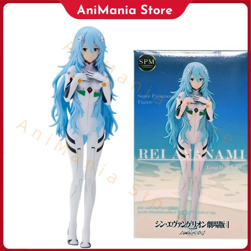 

SEGA Original EVANGELION Anime Figure SPM Long Hair Ayanami Rei Theater Edition Action Figure Toys for Kids Gift Model Dolls