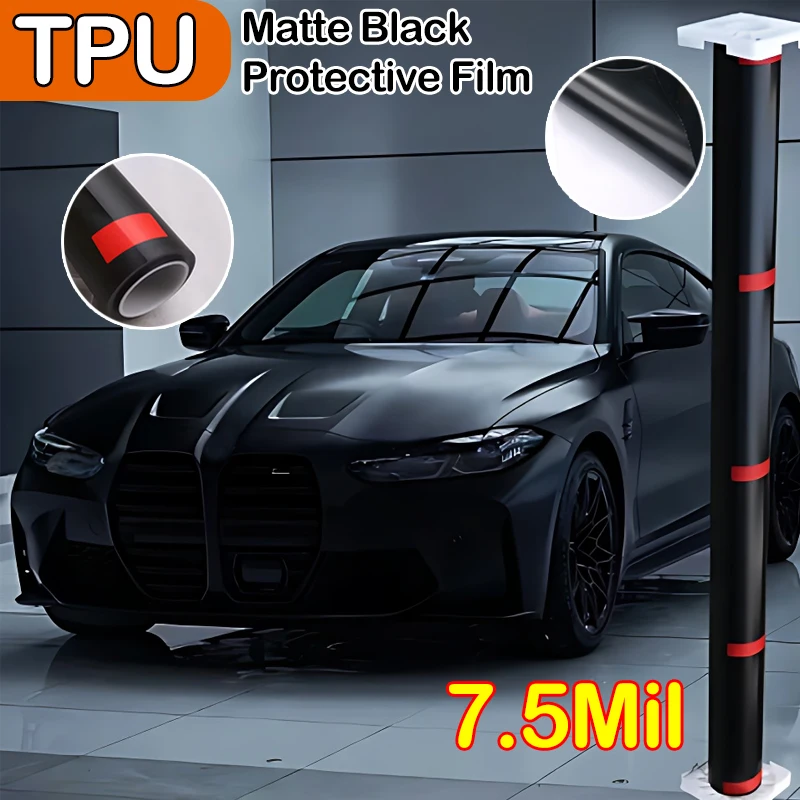 50/152CM TPU PPF Matte Black Anti-scratch Self-healing Car Paint Wrapped Vinyl Protective Film For Tesla Model Y/X/S/Roadster