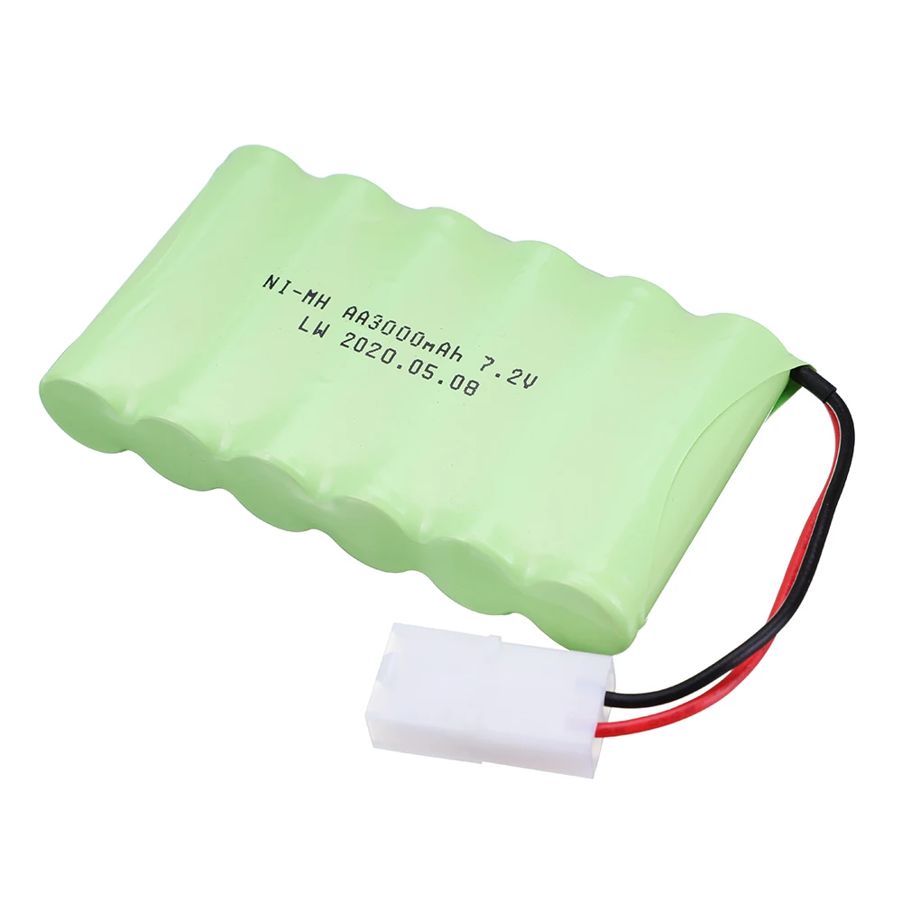 3,6 V/4,8 V/6V/7,2 V/8,4 V/9,6 V 3000mAh ni-mh wiederauf ladbare Batterie Tamiya-Stecker für RC-Spielzeug Auto Boot Panzer Züge Roboter Pistole Teile