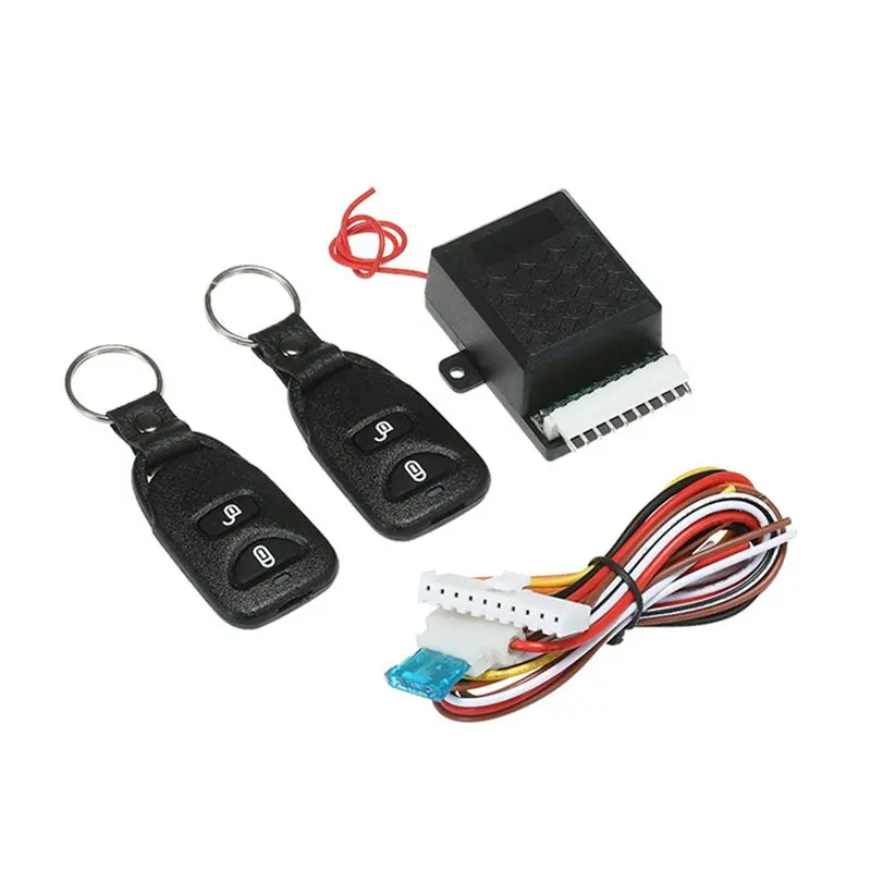 3X 12V Universal Car Auto Remote Central Kit Door Lock Locking Vehicle Keyless Entry System With 2 Remote Control