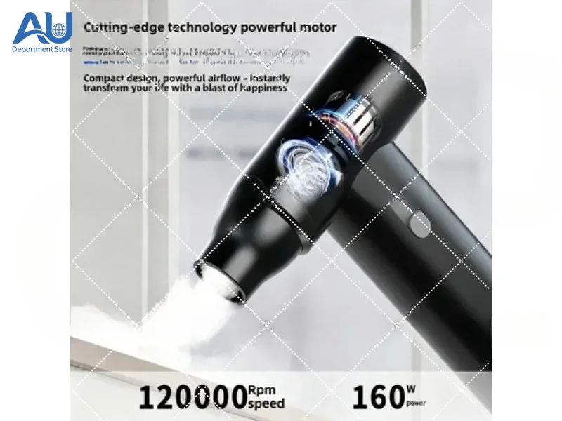 Portable Handheld Turbo Jet Fan High Power Air Blower Mini Dryer for Outdoor Cooling Home Use Rechargeable