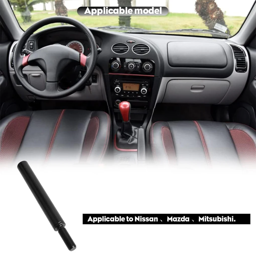 2/3/4 inch Aluminum Universal Shift Knob Extender Extension Car for Mazda Nissan Mitsubishi Lever Shifter Gear Stick Extender